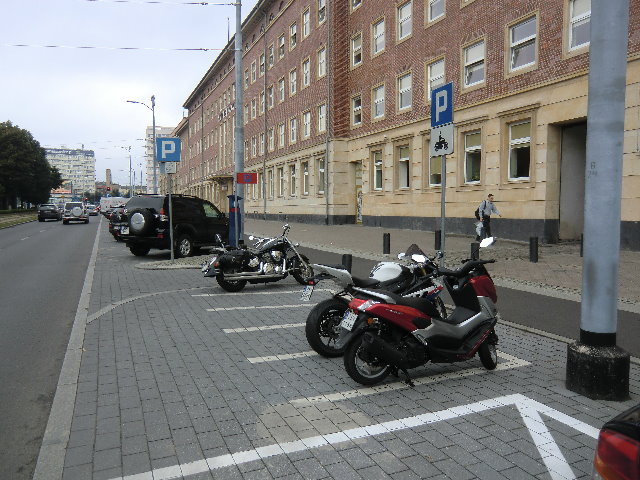 Motorradparkplatz Szczecin