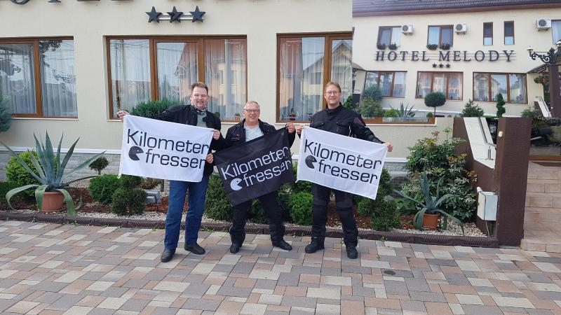 Fahnenfoto Satu Mare, Hotel Melody.jpg