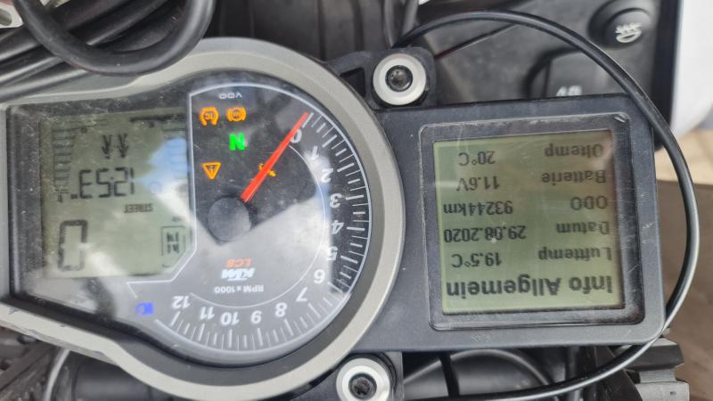 Abschluss Kilometerstand KTM