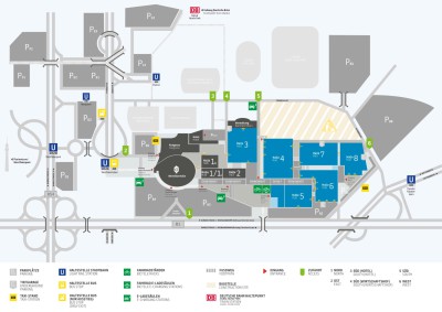 Geländeplan der Messe
