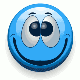 Blauer Smily grinst breit!.gif