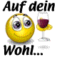 Auf dein Wohl (Smily trinkt Wein).gif